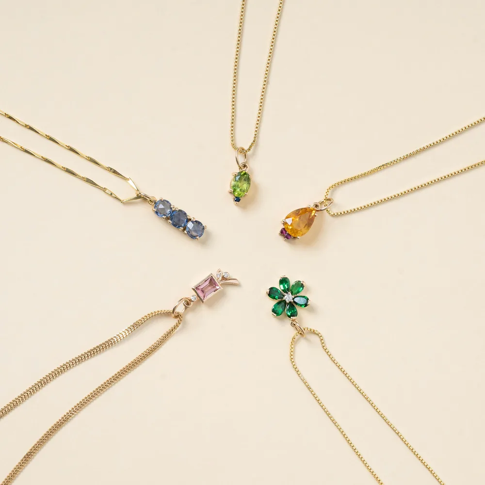 Mejuri 14k Gold Birthstone Necklace