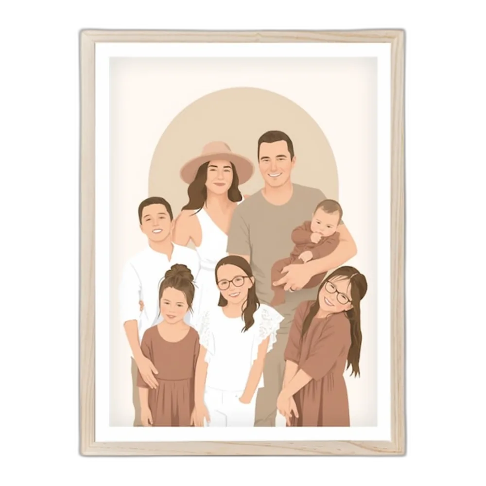 Etsy Custom Family Portrait