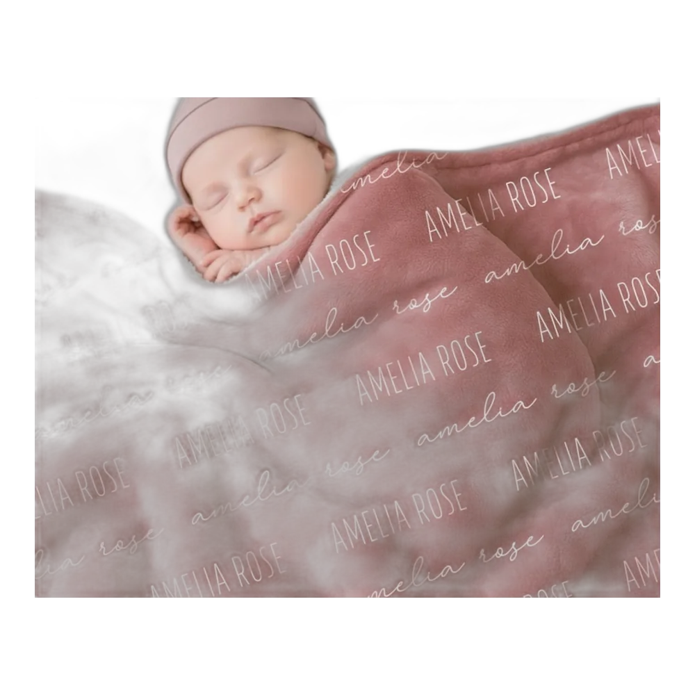 Etsy Personalized Name Blanket